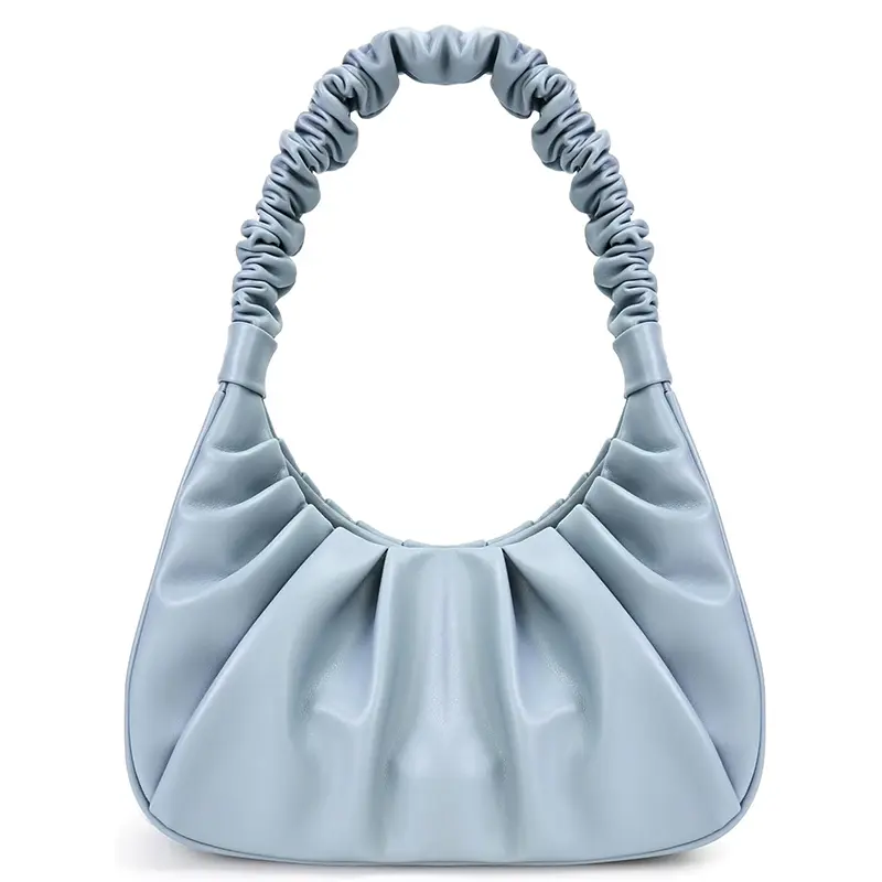 China Women's Fashion Pleated Shoulder Handbag Clutch Hobo Bag Manufacturer, Manufacturers