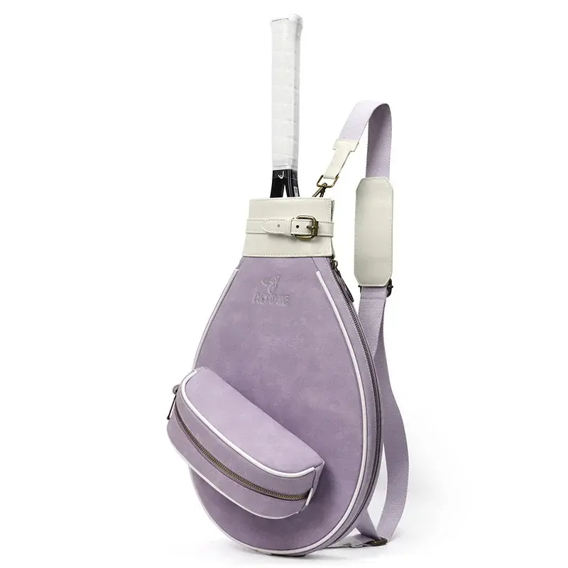 China Vintage Sports Bag Leather Paddle Bag Tennis Racket Bag Manufacturer, Manufacturers