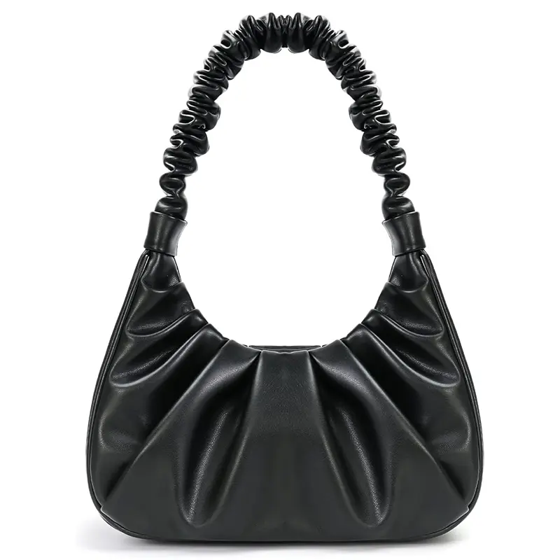 China Women's Fashion Pleated Shoulder Handbag Clutch Hobo Bag Manufacturer, Manufacturers