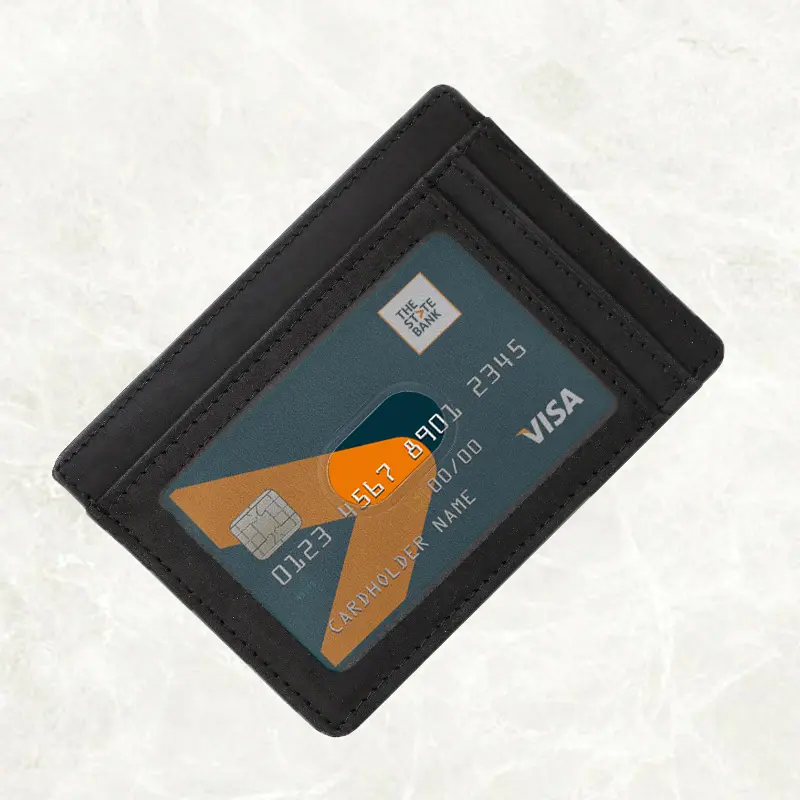 China Genuine Leather Card Holder Anti-magnetic Card Bag Manufacturers, Factory