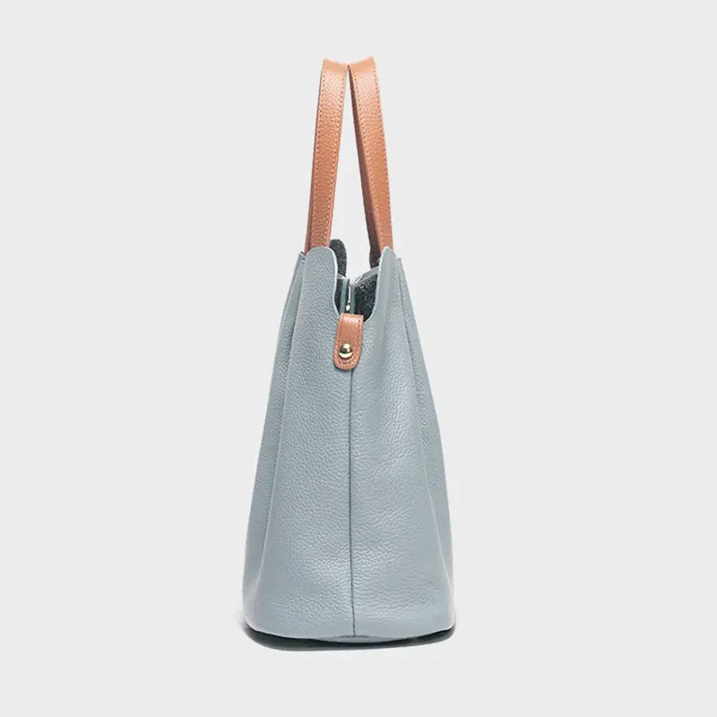 Wholesale Soft Cowhide Leather Tote Bags with Shoulder Bags Manufacturer, Supplier