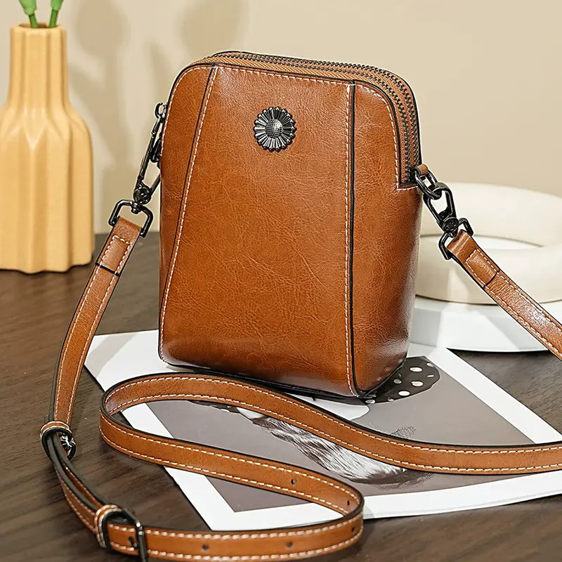 China Retro Vertical Mini Mobile Phone Shoulder Bag Manufacturers, Factories