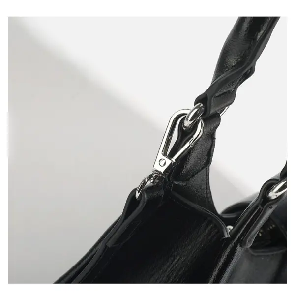 China Genuine Leather Waterproof Handbag Zipper Lightweight Portable for Business Travel Outdoor Use Compact 1-1.9L Capacity Manufacturers, Suppliers