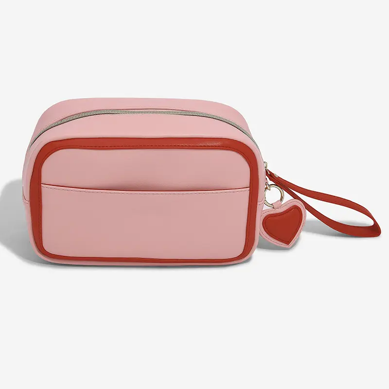 Wholesale Cute Cosmetic Bag with Heart Pendant Manufacturers, Factories
