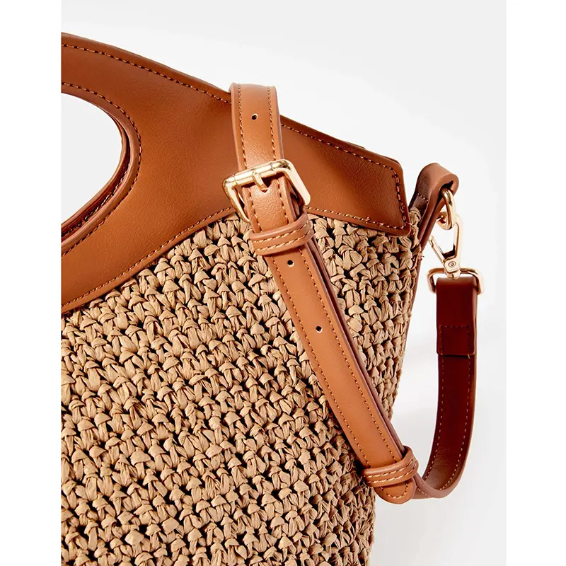 China Woven Paper Cross Body Bag Beach Vacation Straw Bags Factory, Supplier