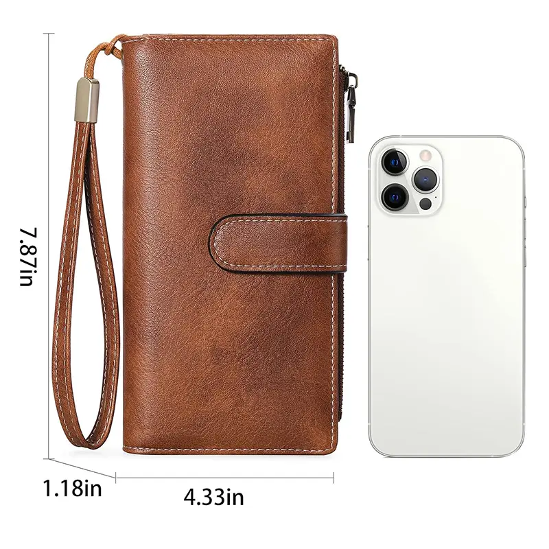Wholesale Women's Wallet Large Capacity Credit Card Holder with RFID Clutch Manufacturer, Suppliers