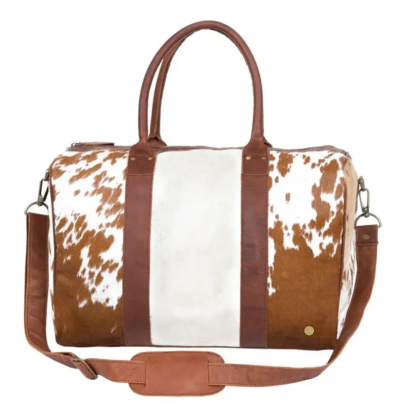 China 38L Cowhide Leather Weekend Travel Bag Factory, Factories