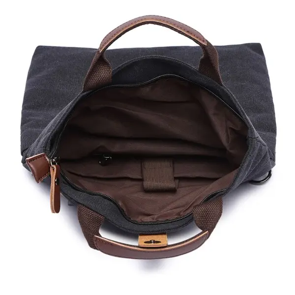 China Men Vintage Canvas Messenger Bag, Business Crossbody Shoulder Bag, Large Capacity Laptop Bag, Fashion Daily Commute Shoulder Bag Factories, Supplier