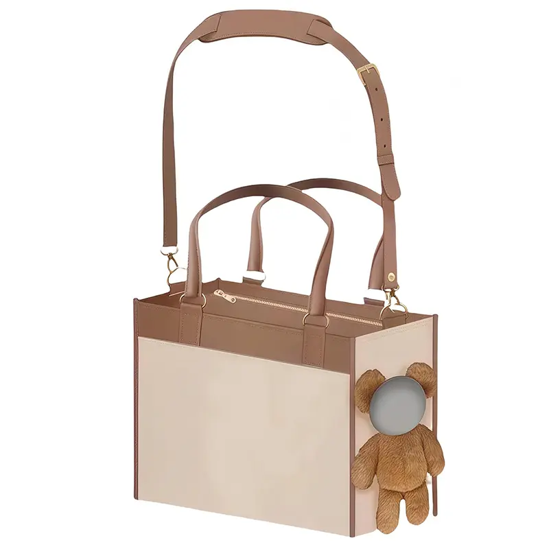Wholesale PU Leather Pet Tote Bag Fashion Small Dog Carrying Bag Factories, Supplier