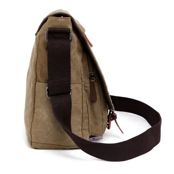 China New Waterproof Large Modern Slim Simple Work Laptop Briefcase Crossbody Carrying System Canvas Cover Closure Manufacturer, Supplier