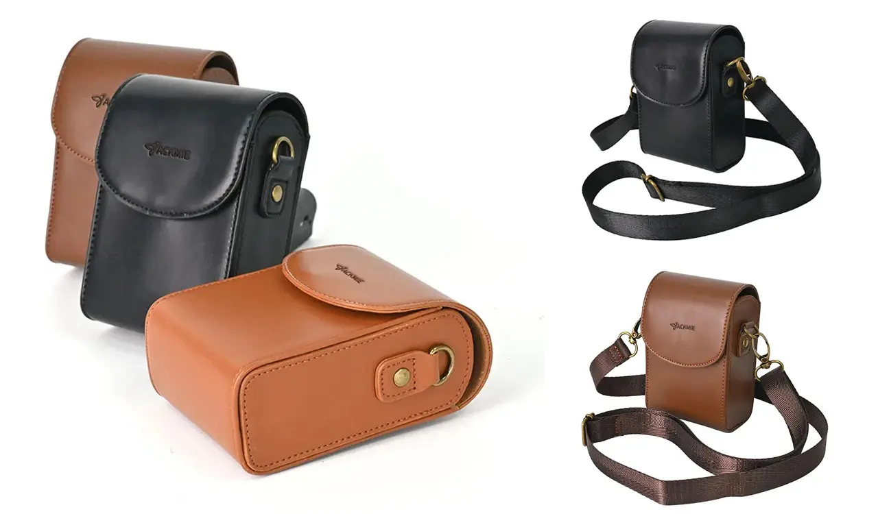 Premium Leather Camera Case Compatibility