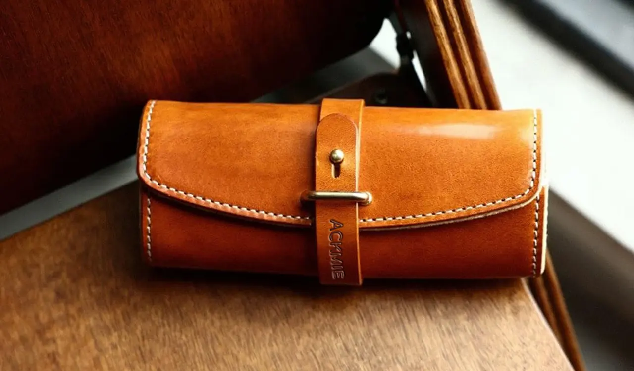 Elegant Leather Eyeglass Case Gift Option