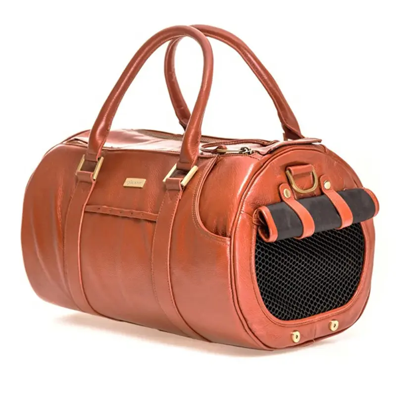 Wholesale Foldable Waterproof PU Leather Pet Bag Portable Dog Bag Factories, Supplier