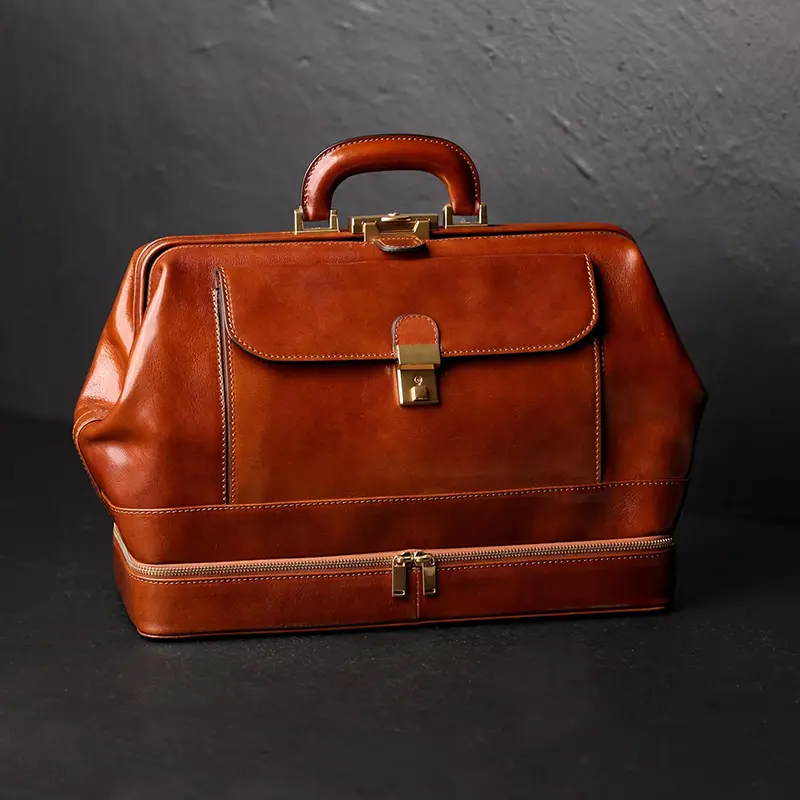 Wholesale Vintage Style Tote Bag Office Bag Leather Doctor Bag Medical Bag Factory, Suppliers