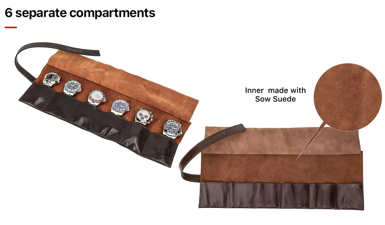 Leather Watch Box Detail 1