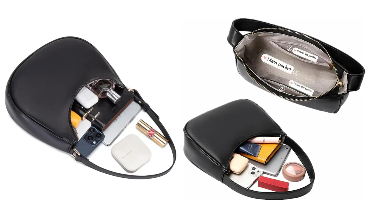 Minimalist hobo underarm handbag design