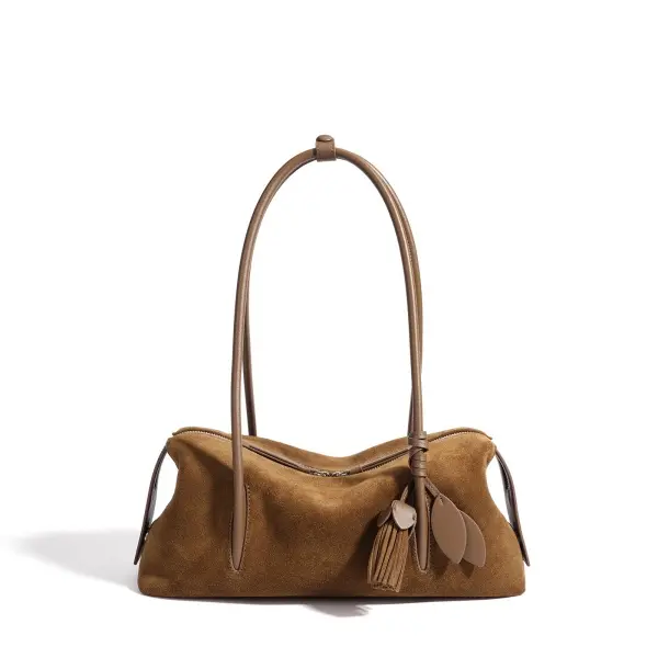 Wholesale 2026 Autumn Winter Minimalist Luxury Genuine Leather Shoulder Bag, Fashion Matte Leather Underarm Handbag, Tote Bag for Women Suppliers, Supplier