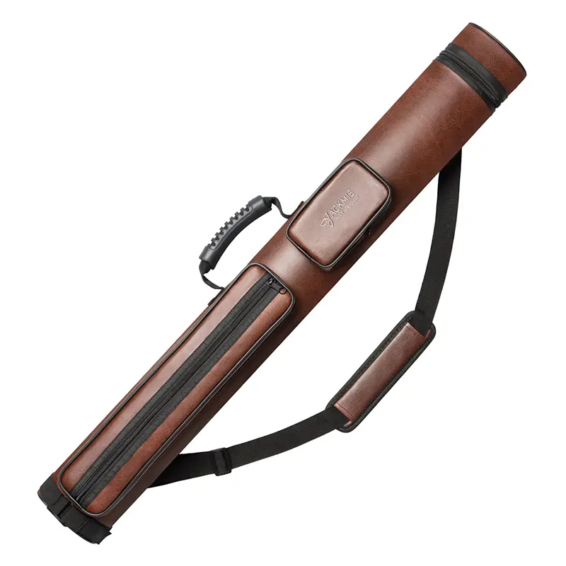 China Hard Pool Cue Case Faux Leather Billiard Accessories Snooker Bag Manufacturer, Factories