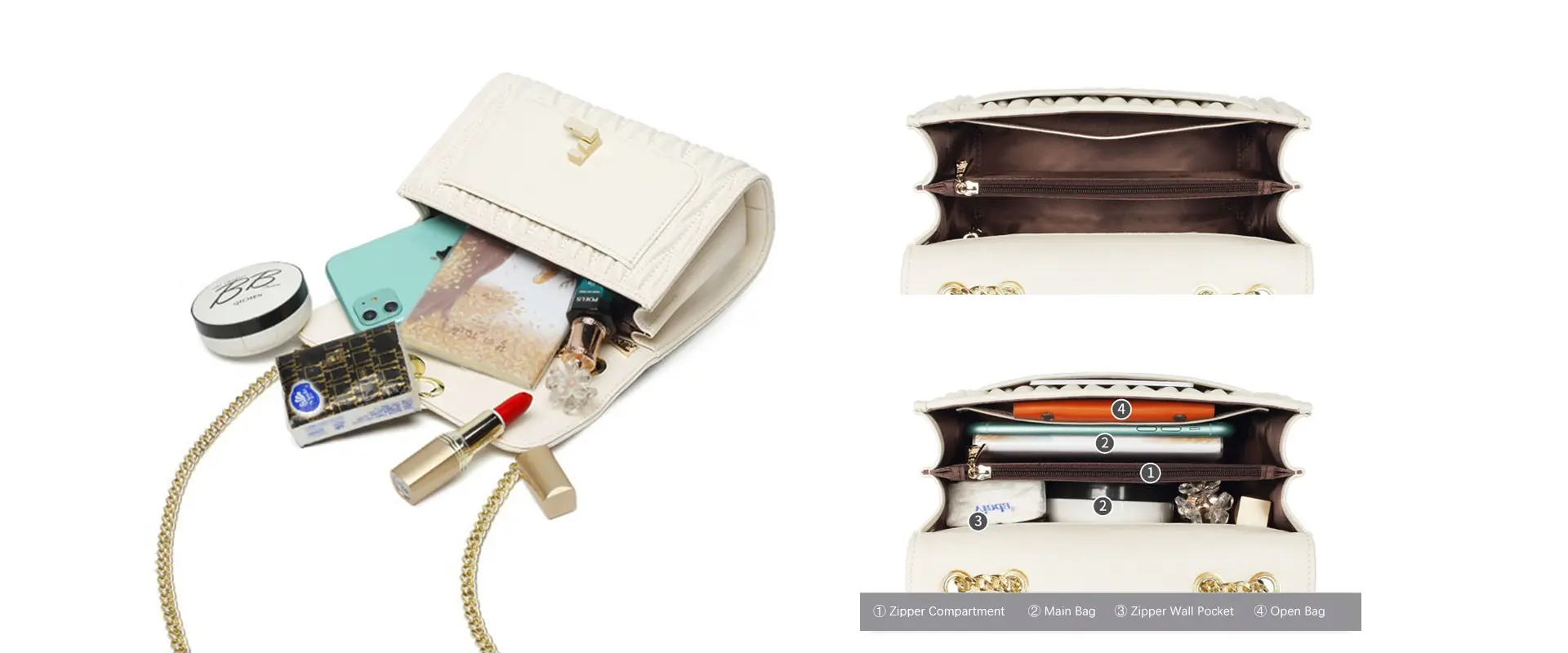 Fashion Satchel Bag Front View
