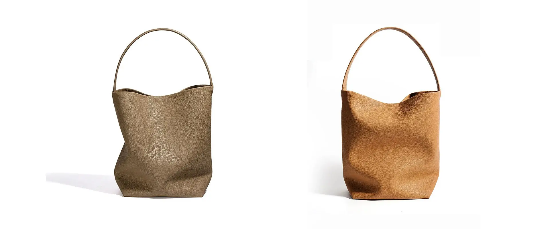 Premium Cowhide Leather Bucket Bag