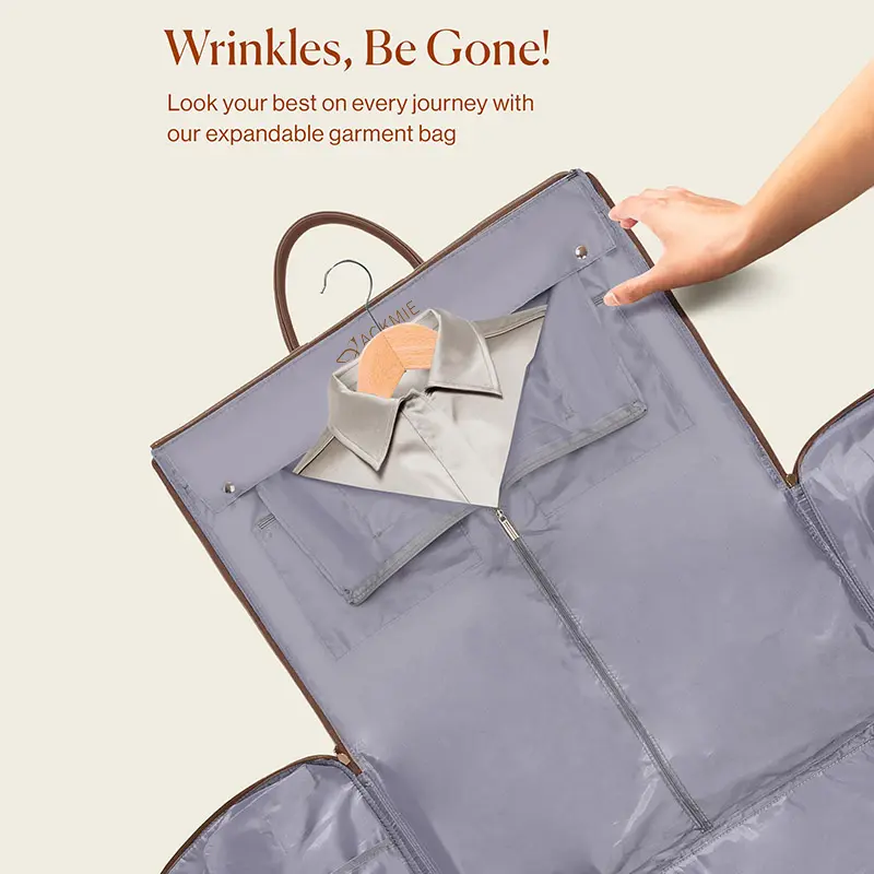 Wholesale Leather Garment Bag Large Capacity Suit Duffle Bag Manufacturers, Factories