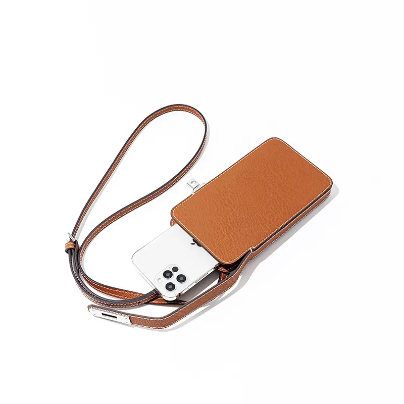 China Lock Buckle Phone Bag Solid Color Genuine Leather Mini Bag Factory, Suppliers