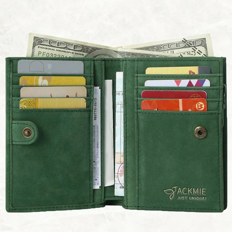 China Genuine Leather Wallet Folding Anti-theft Wallet Manufacturer, Factories