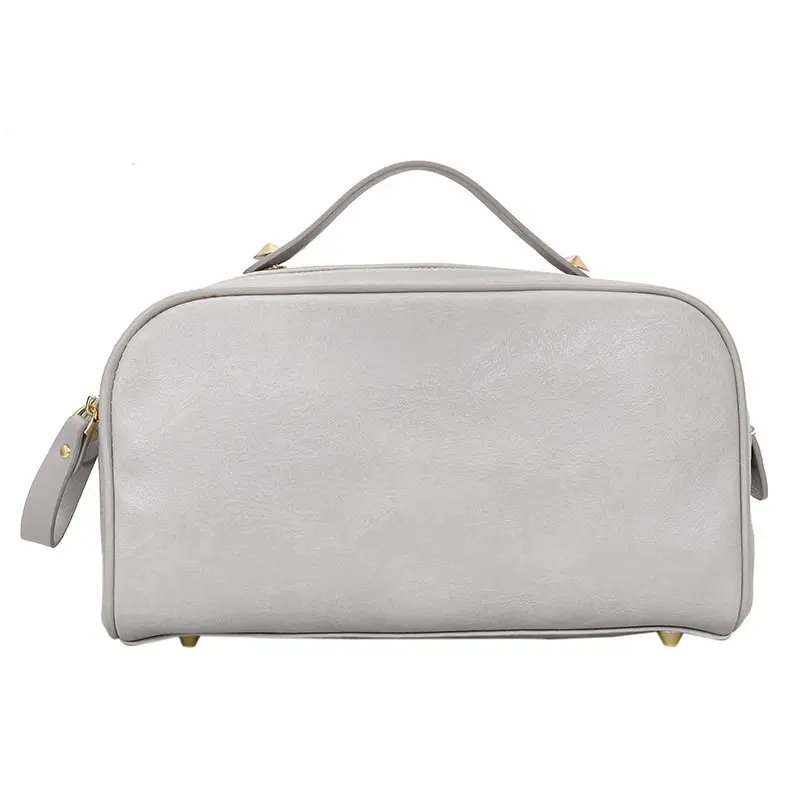 China PU Leather Simple Large Capacity Makeup Bag Factories, Suppliers