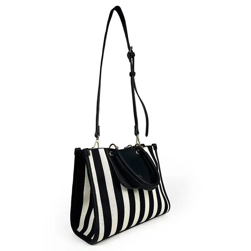 Wholesale Stitched Patchwork Shopping Tote Shoulder Bag Manufacturers, Supplier