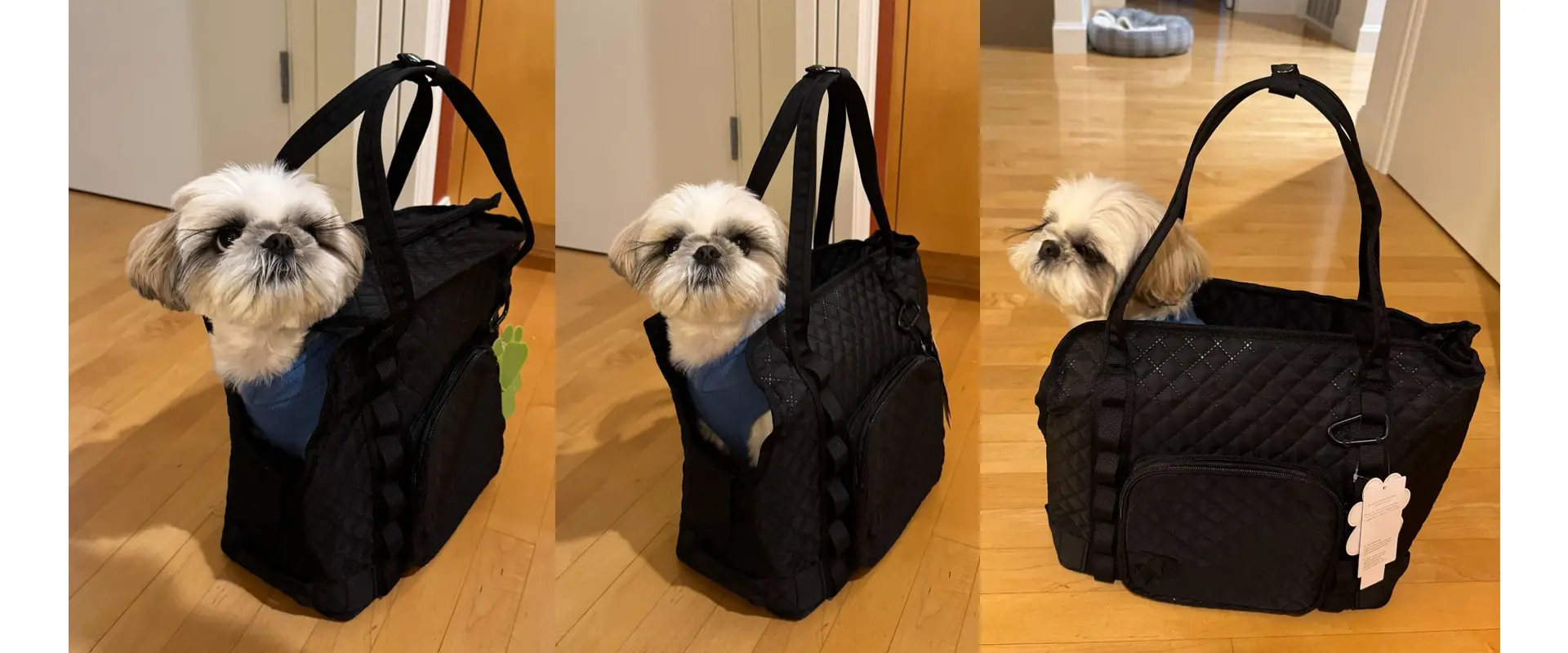 Diamond Grid Design Pet Purse Carrier