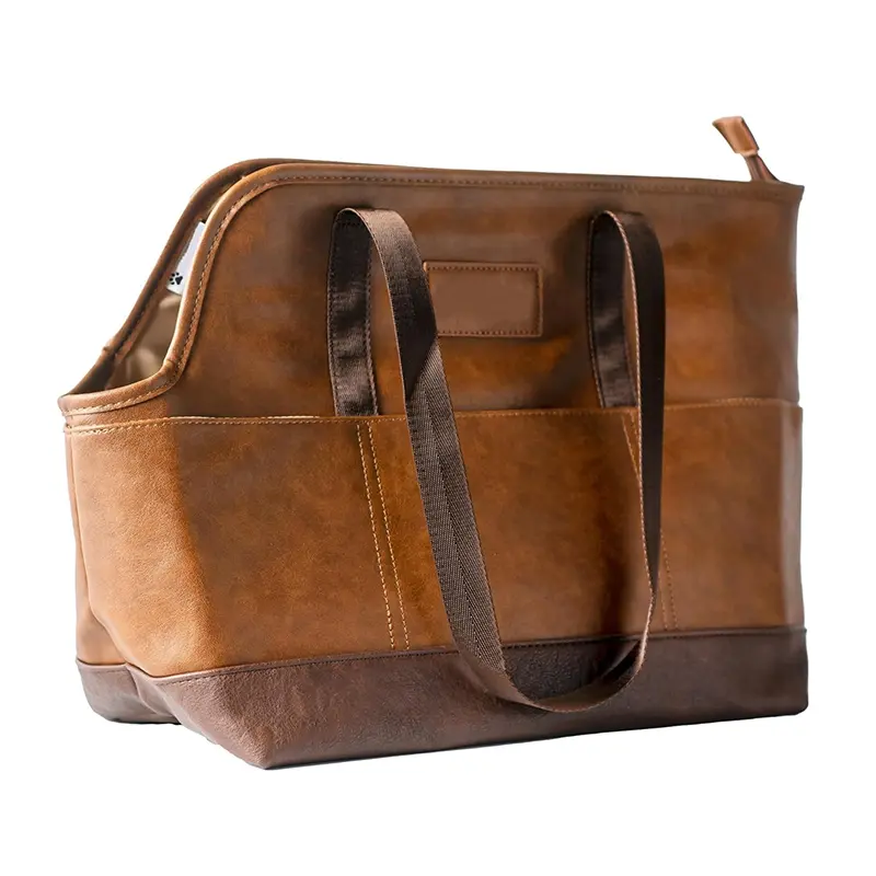 China PU Leather Pet Carrier Tote BagAirline Approved Pet Travel Carrier Bag Suppliers, Supplier