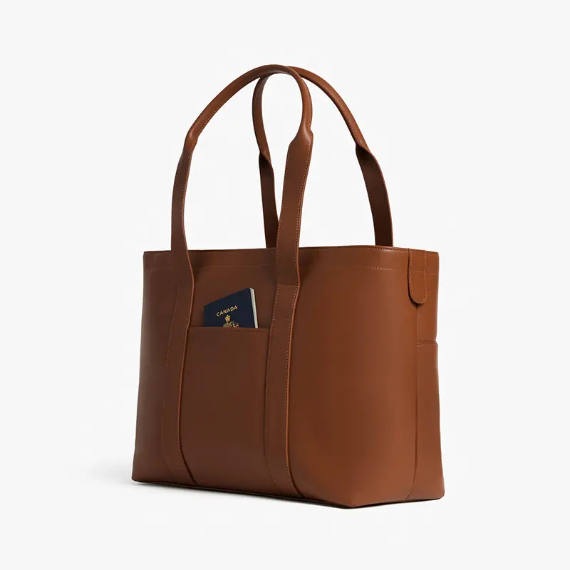 China Leather Laptop Bag Tote Bag Simple Work Bag Manufacturer, Factories