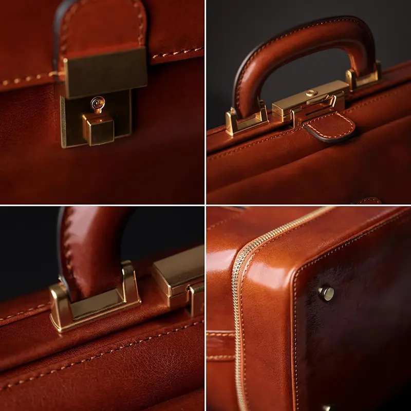 Wholesale Vintage Style Tote Bag Office Bag Leather Doctor Bag Medical Bag Factory, Suppliers