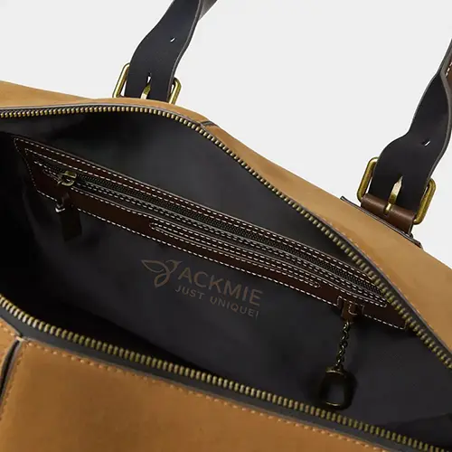 Versatile Leather Duffle Bag