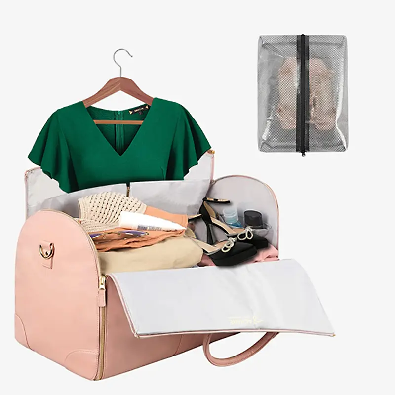 China Large PU Folding Suit Storage Bag Factory, Suppliers