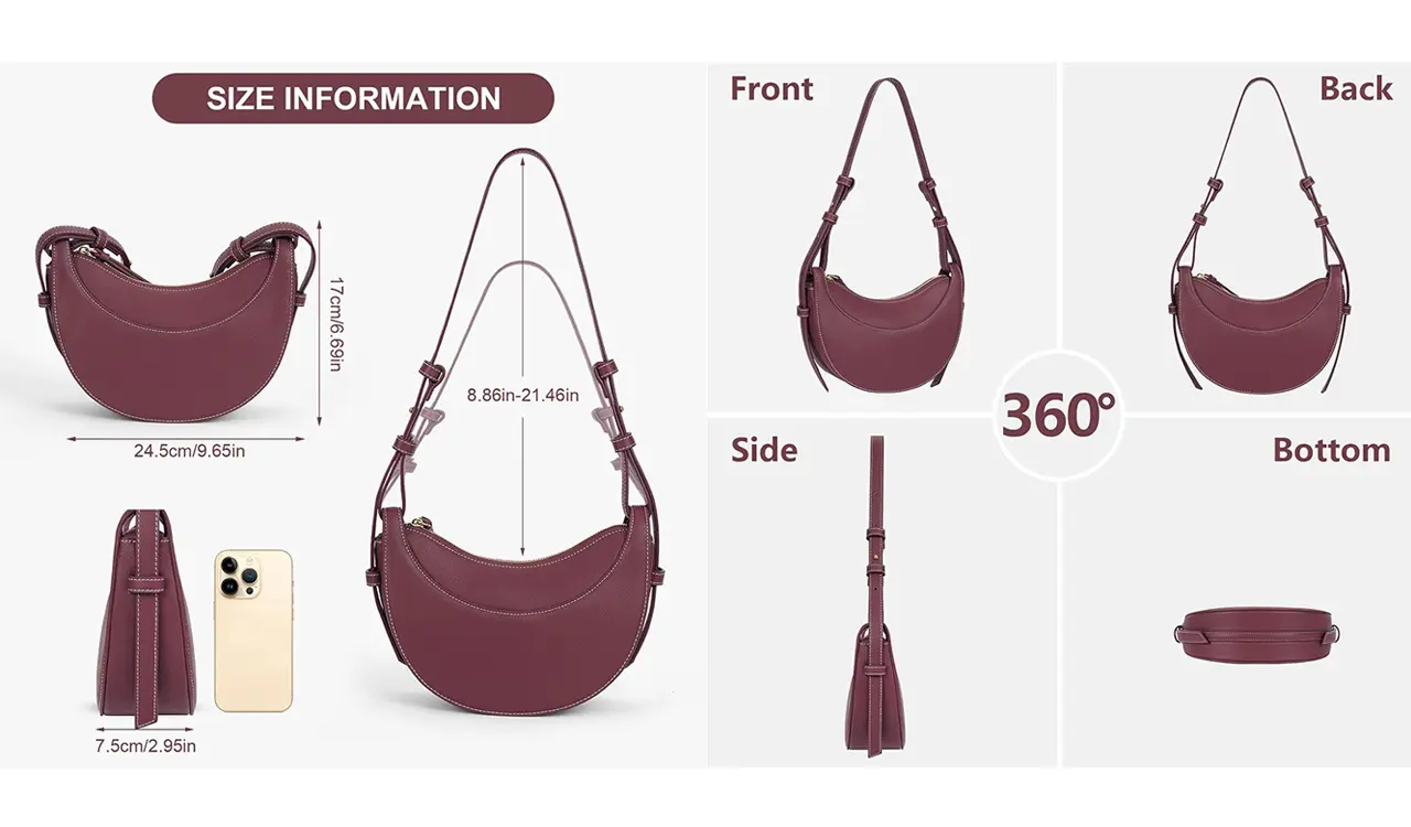 Compact and practical shoulder bag daily essentials view