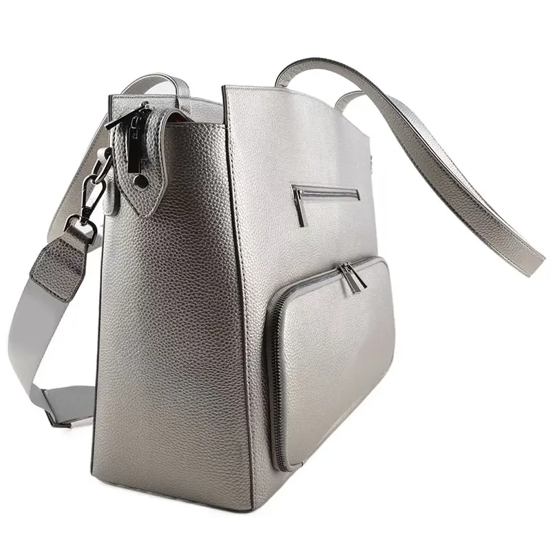 China Women's Handbag with Insulated Lunch Compartment PU Leather Work Bag Suppliers, Supplier