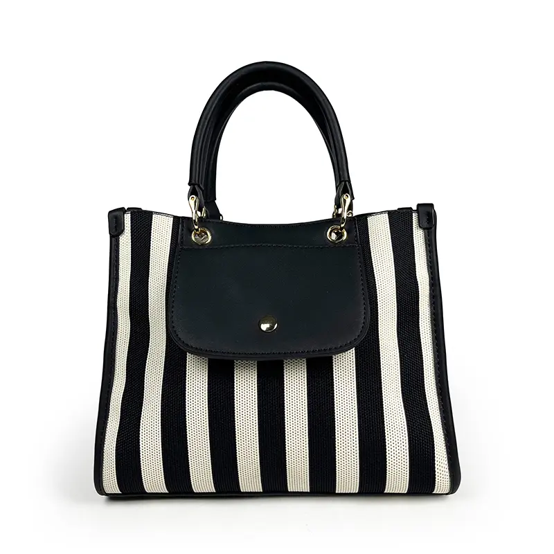 Wholesale Stitched Patchwork Shopping Tote Shoulder Bag Manufacturers, Supplier