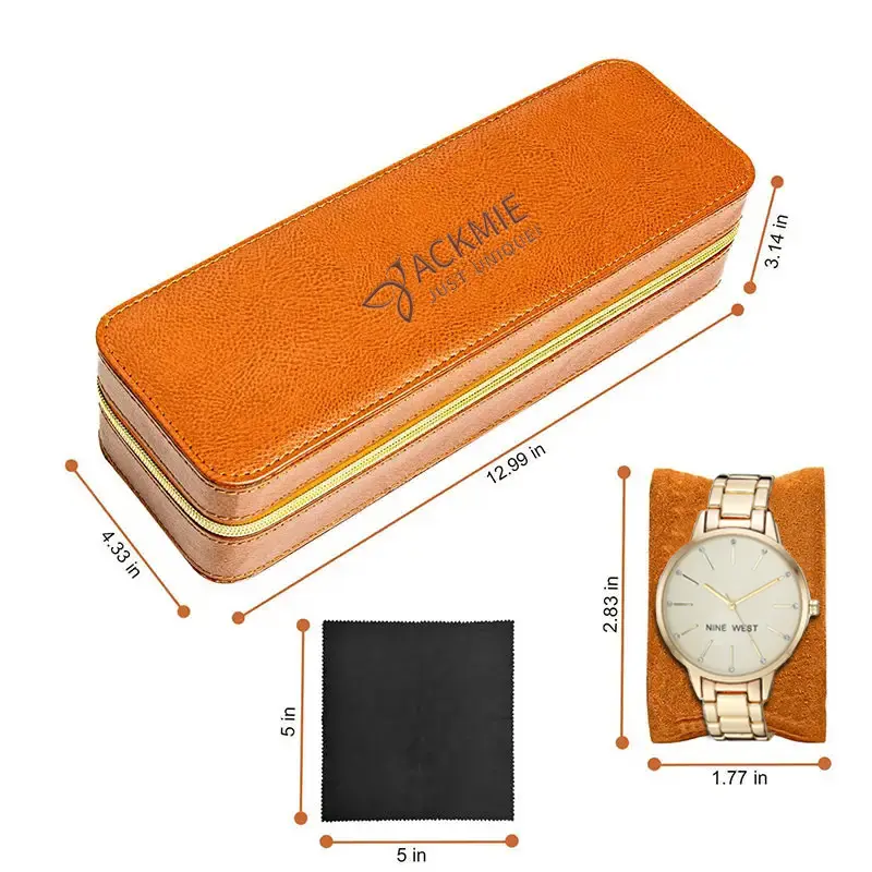 Wholesale PU Leather Watch Case 5 Slot Watch Box Manufacturer, Factory