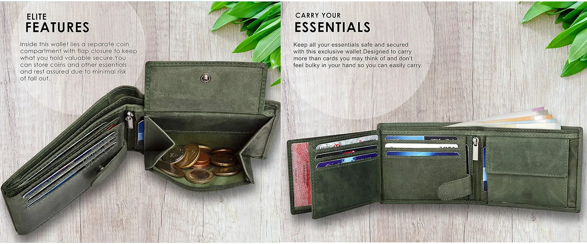 Genuine Leather Wallet Layout