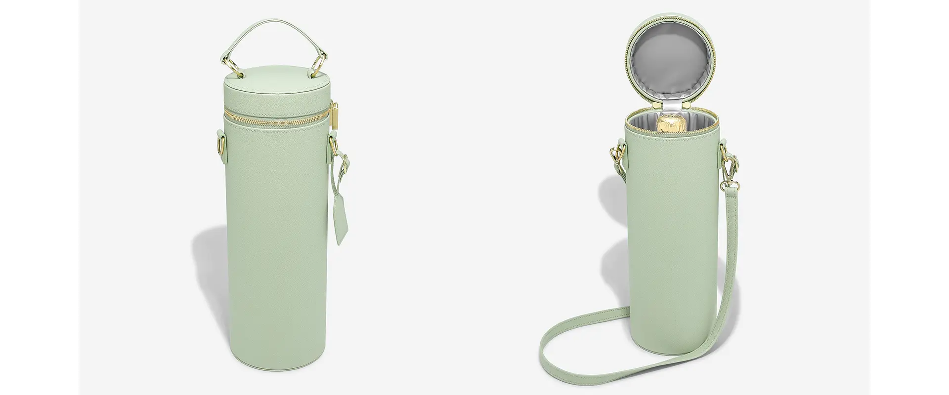 Green Champagne Bag - Front View