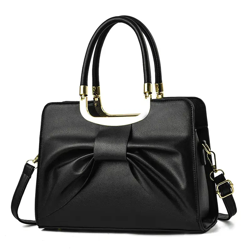 Wholesale New PU Leather Purse Bow Leather women's Handbag Factories, Supplier