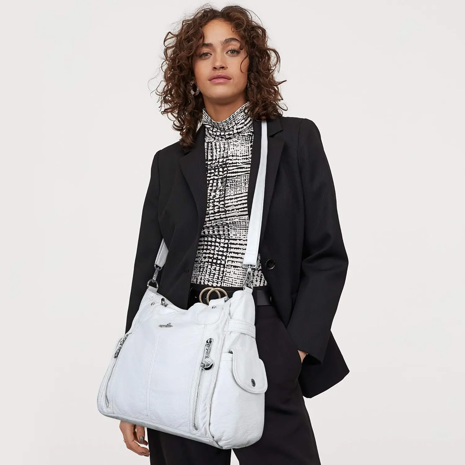 China PU Leather Handbag Large Casual Hobo Bag Crossbody Bag Manufacturers, Suppliers