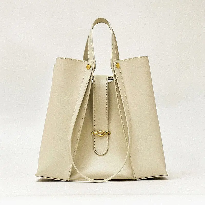 Wholesale Cowhide Commuter Tote Bag Large Capacity Hobo Bag Manufacturers, Factories
