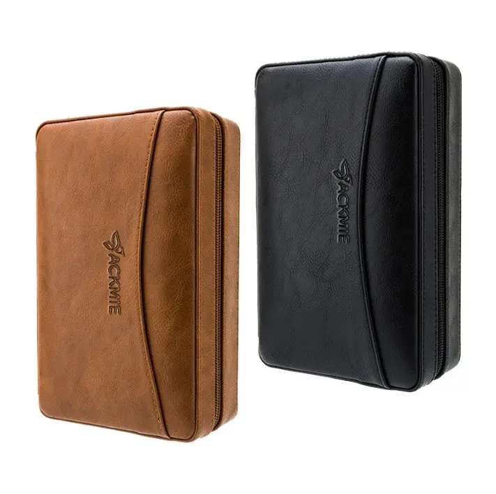 China Luxury Leather Cigar Humidor Travel Cedar Cigar Case Manufacturers, Suppliers