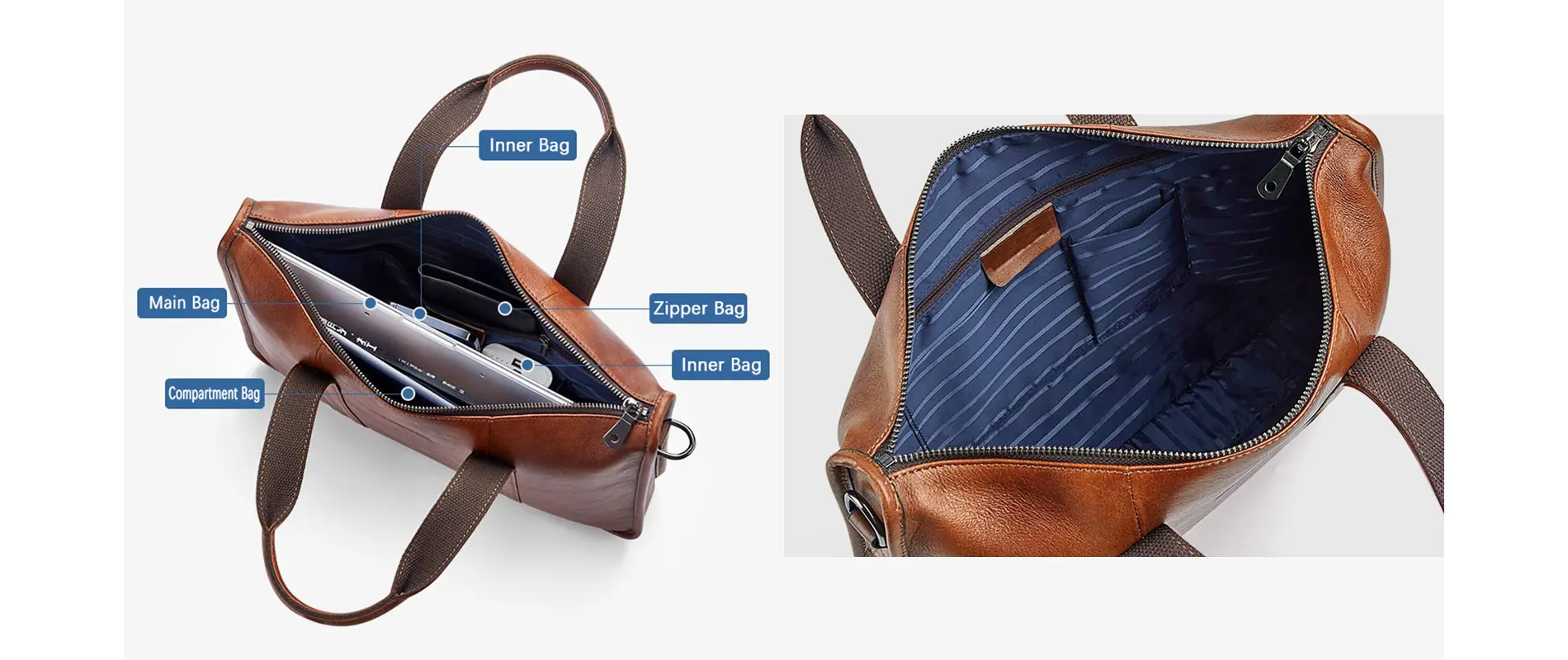 Genuine Cowhide Briefcase View 3