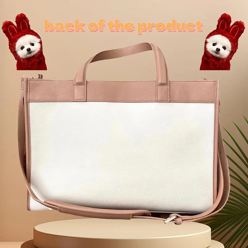 Wholesale PU Leather Pet Tote Bag Fashion Small Dog Carrying Bag Factories, Supplier