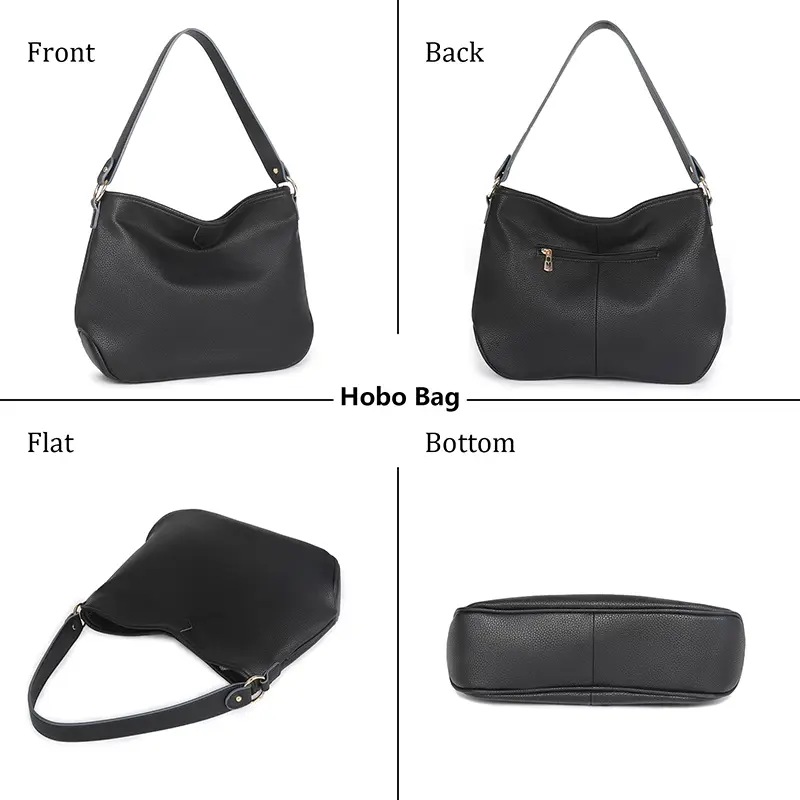 China Leather Hobo Bags for Women Shoulder Satchel Bag Manufacturers, Factory