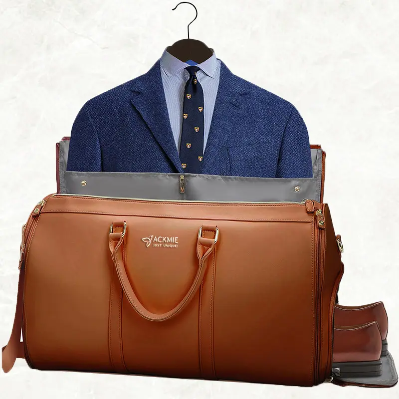Wholesale Leather Garment Bag Large Capacity Suit Duffle Bag Manufacturers, Factories