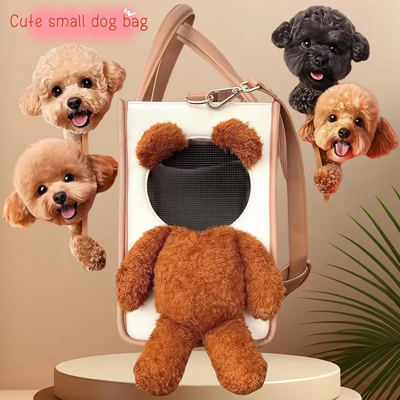 Wholesale PU Leather Pet Tote Bag Fashion Small Dog Carrying Bag Factories, Supplier